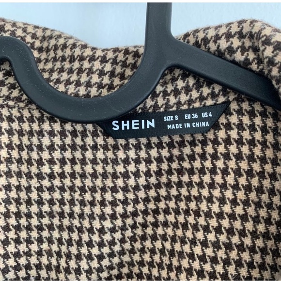 Shein Brown houndstooth blazer - Picture 8 of 8
